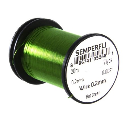 Проволока Semperfli Wire 0.2mm Small Hot Green фото
