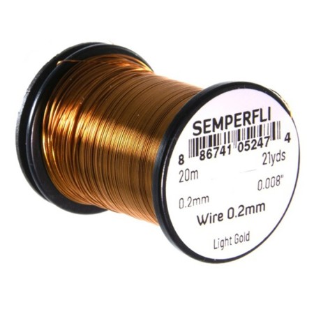 Проволока Semperfli Wire 0.2mm Small Light Gold фото