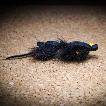 Муха нахлыст TFF Skater Mouse Articulated #4/0 Black фото