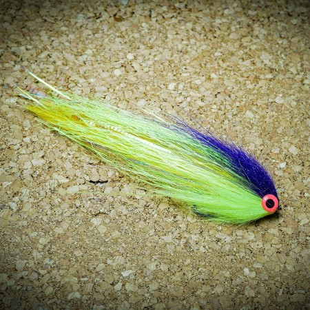 Муха нахлыст CRM Deceiver Streamer 14cm Chartreuse/Purple фото