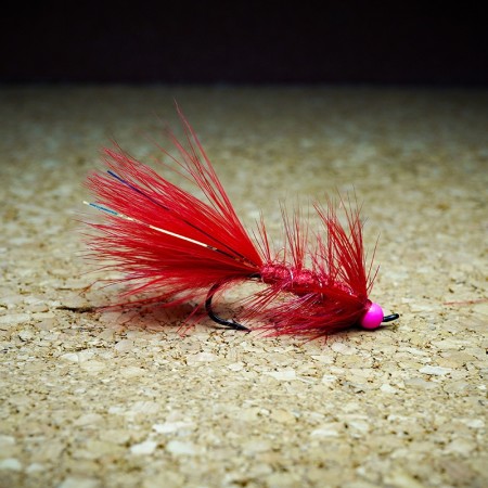 Муха нахлыст CRM Woolly Bugger Salmon TH 4.5mm #6 Red фото
