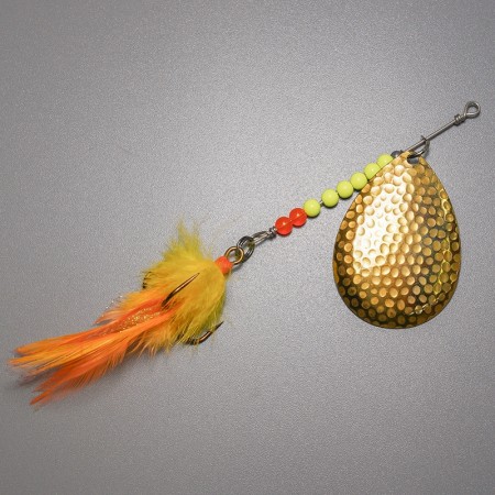 Блесна вращающаяся Colorado Hammered Gold #8 фото