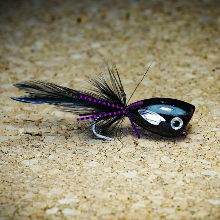 Муха нахлыст CRM Monster Chub Popper #4 Black фото