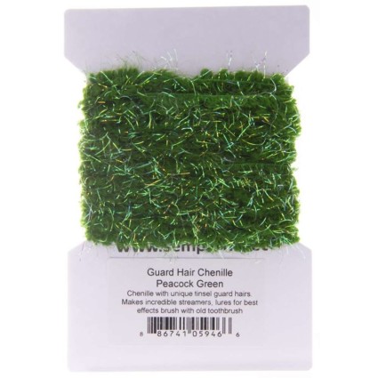 Синель Semperfli Guard Hair Chenille Peacock Green фото 1