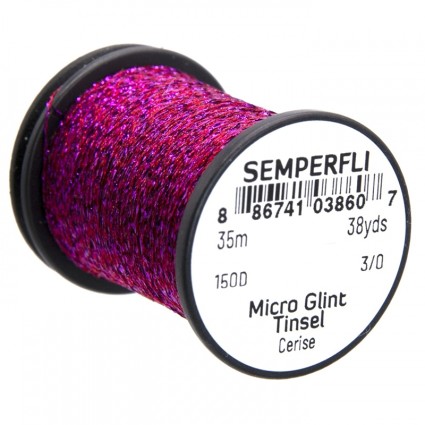 Люрекс Semperfli Micro Glint Nymph Tinsel 35m Cerise фото 1