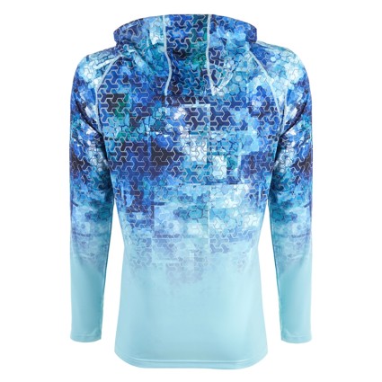 Термофутболка FHM Mark Hoodie V2 Принт голубой/Мятный M фото 2