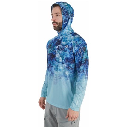 Термофутболка FHM Mark Hoodie V2 Принт голубой/Мятный M фото 3