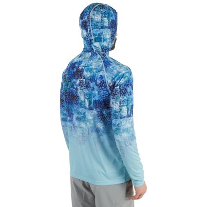 Термофутболка FHM Mark Hoodie V2 Принт голубой/Мятный M фото 4