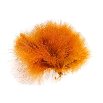 Перо марабу Hareline Marabou Blood Quills #137 Fl Orange фото 1