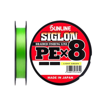 Шнур Sunline Siglon PE×8 300m Light Green #5/80Lb фото